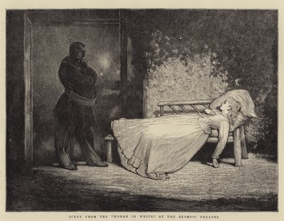 Escena de La dama de blanco, en el Teatro Olímpico de James Dromgole Linton